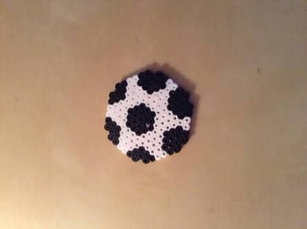 Fotbollsplan pärlplatta uppifrån