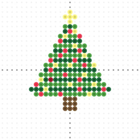 Jul pärlplattor – Jultomte och Julgran