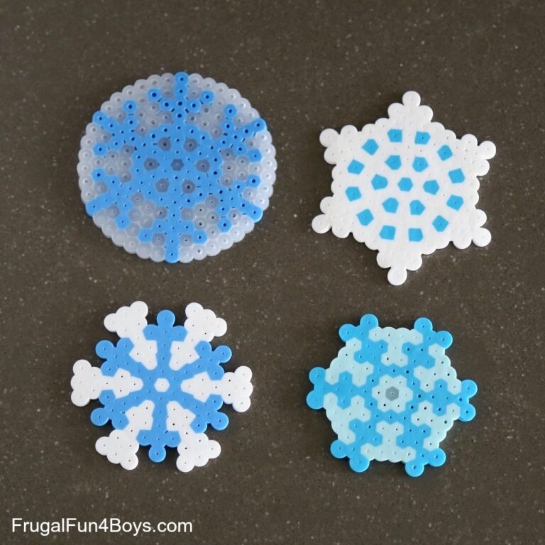 Snöflinga pärlplatta