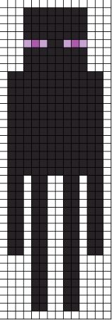 Enderman Minecraft pärlplatta