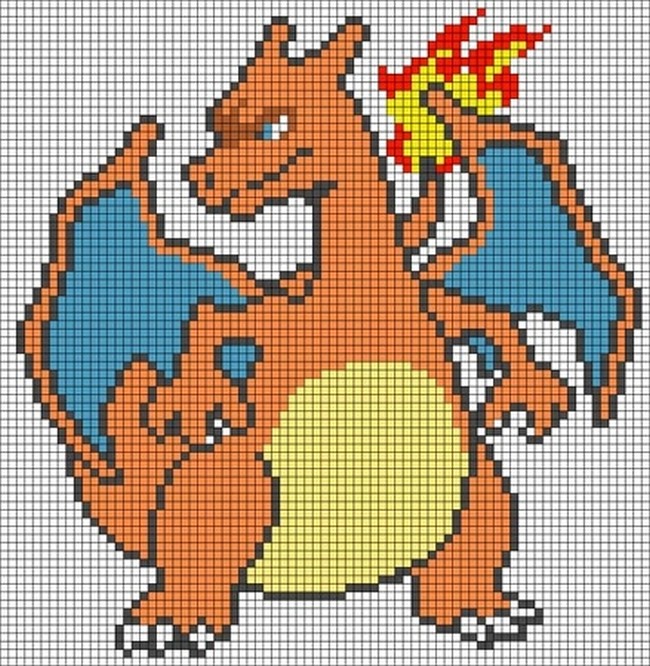 Charizard pärlplatta