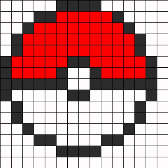 Pokéboll pärlplatta