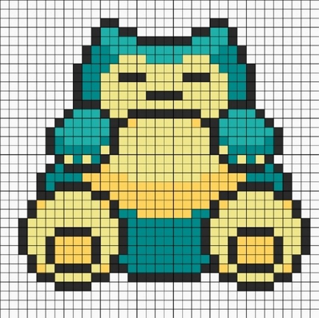 Snorlax pärlplatta
