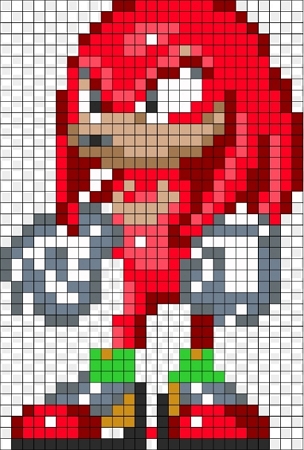 Knuckles avancerad pärlplatta