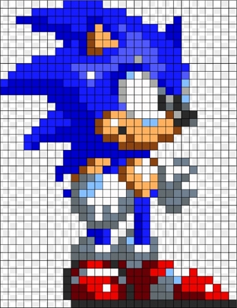 Sonic pärlplattor – Sonic, Tails och Knuckles